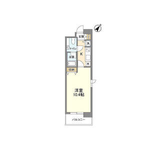 1K 間取り図