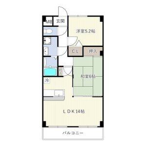 2LDK 間取り図