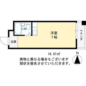 ワンルーム 間取り図