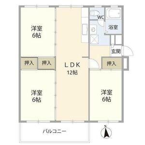 3LDK 間取り図