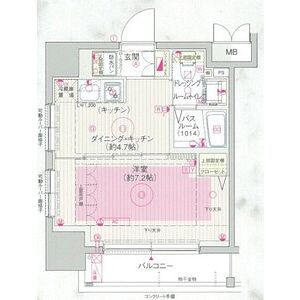 1DK 間取り図