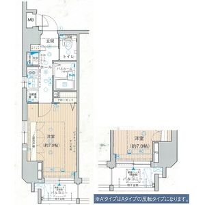 1K 間取り図
