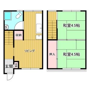 2DK 間取り図