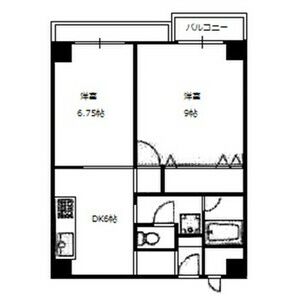 1K 間取り図