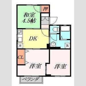 3DK 間取り図