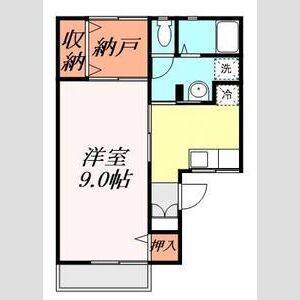1DK 間取り図