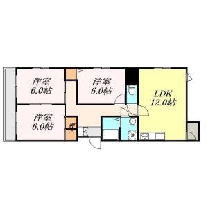 3LDK 間取り図
