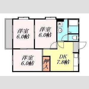 3DK 間取り図