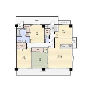 4LDK 間取り図