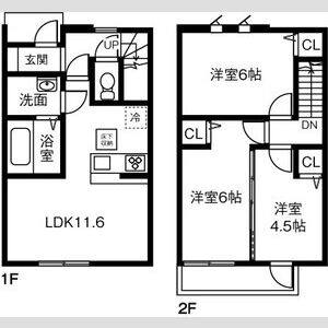 3LDK 間取り図