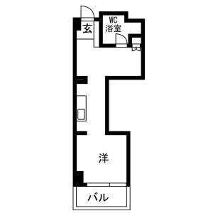 ワンルーム 間取り図