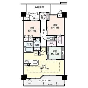 3LDK 間取り図