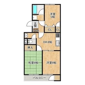 3DK 間取り図
