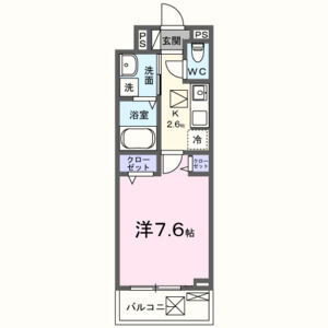 1K 間取り図