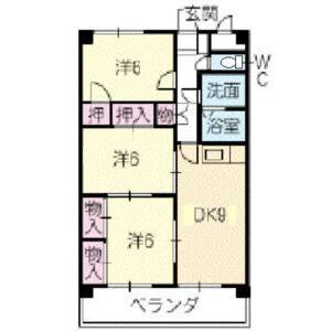 3LDK 間取り図