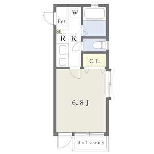 1K 間取り図