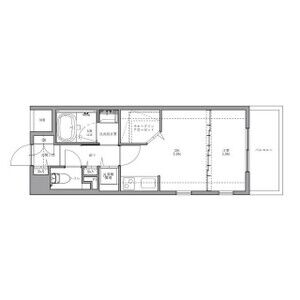 1DK 間取り図