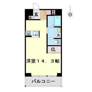 ワンルーム 間取り図
