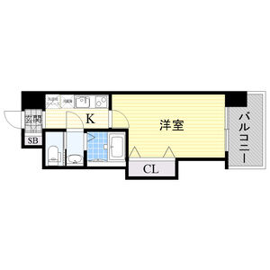 1K 間取り図