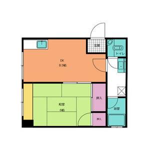 1DK 間取り図