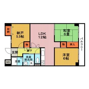 3LDK 間取り図