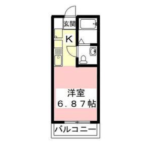 ワンルーム 間取り図