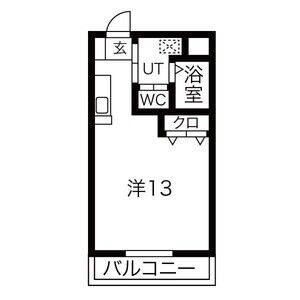 ワンルーム 間取り図