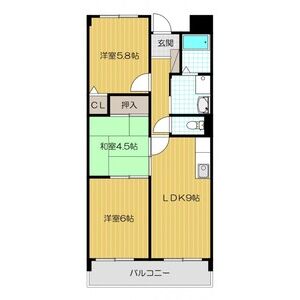 3LDK 間取り図