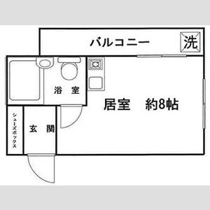 ワンルーム 間取り図