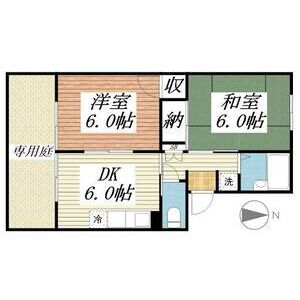 2DK 間取り図