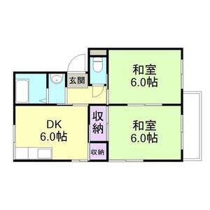 2DK 間取り図
