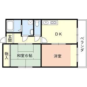 2DK 間取り図