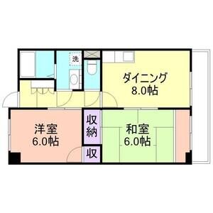 2DK 間取り図