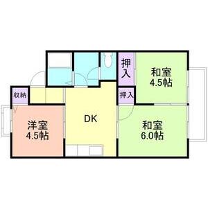 3DK 間取り図