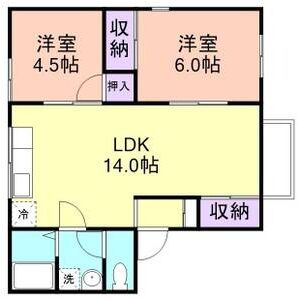 2LDK 間取り図