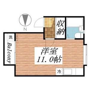 ワンルーム 間取り図