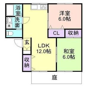 2LDK 間取り図
