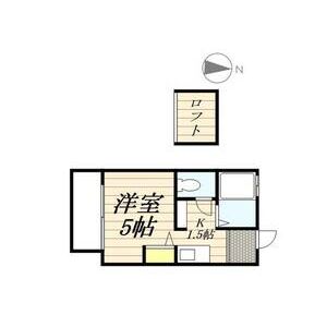 1K 間取り図