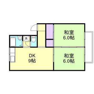 2DK 間取り図