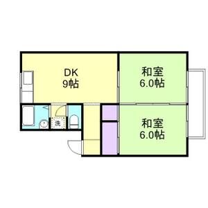 2DK 間取り図