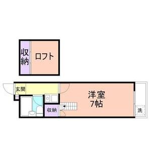 1K 間取り図