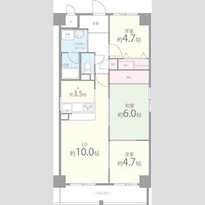 3LDK 間取り図
