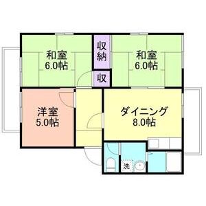 3DK 間取り図