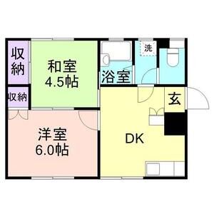 2DK 間取り図