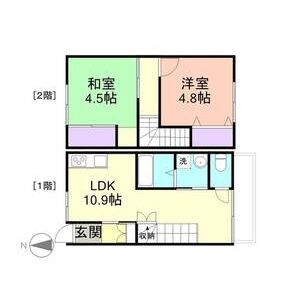 2LDK 間取り図