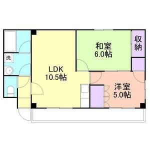 2DK 間取り図
