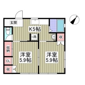 2K 間取り図