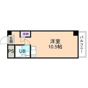 ワンルーム 間取り図
