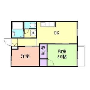 2DK 間取り図