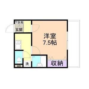 1K 間取り図